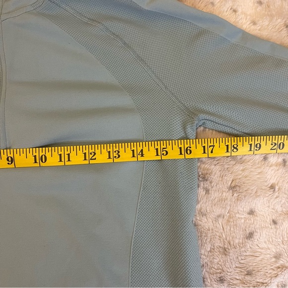 Sweaty Betty Blue Fitted Zippered Polo Sweatshirt - Picture 8 of 10